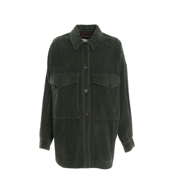 Ggdb green velvet cord Shacket - Picture 8 of 15